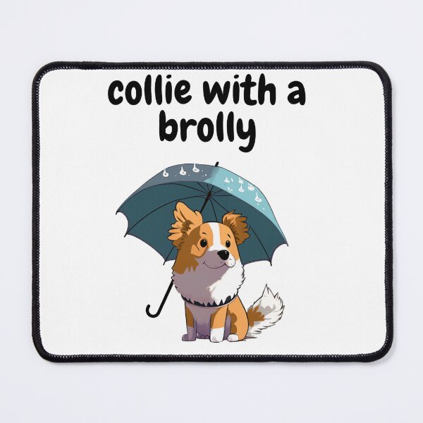Item preview, Collie With a Brolly designed and sold by ChaiTees.