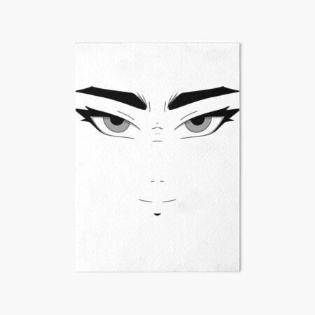 Funny Anime Face Art Board Print for Sale by Dazaik Store