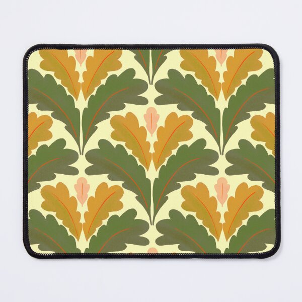 Item preview, Art deco acorn print green designed and sold by Bohe.mie.an.