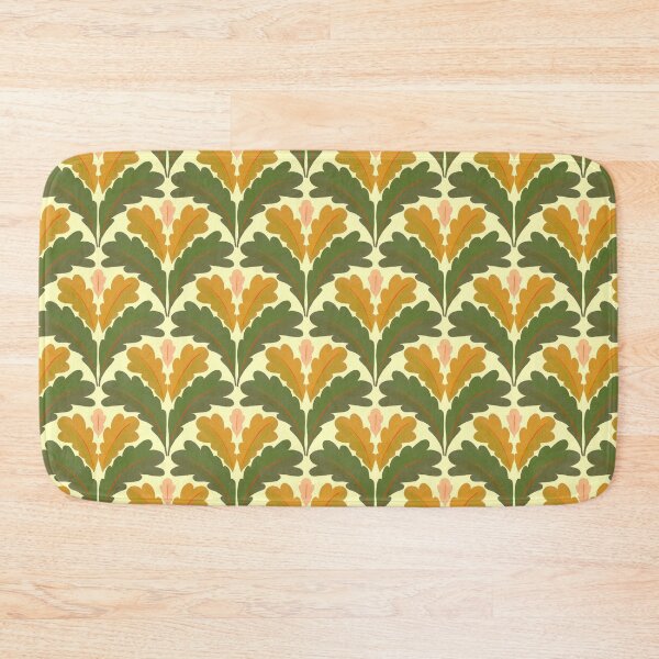 Item preview, Art deco acorn print green designed and sold by Bohe.mie.an.