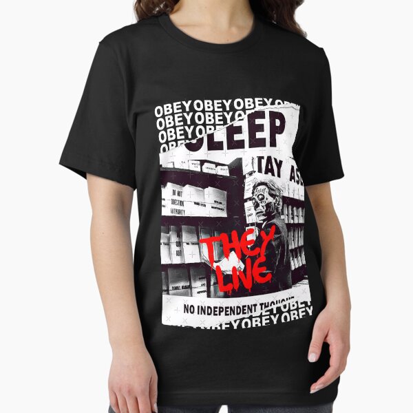 Item preview, They Live OBEY Retro Cult Classic Horror Fan  designed and sold by KELLYROSEBAU.