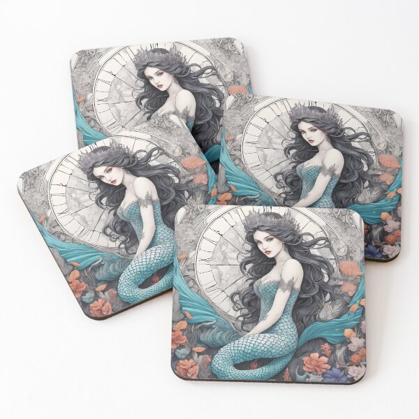 Item preview, Gothic mermaid designed and sold by Maths-4-Nerds.