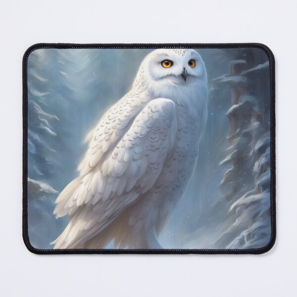 Item preview, white owl in winter designed and sold by Artyom-Ascaron.