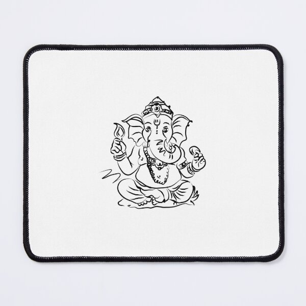 Item preview, ganesh line art | ganesh art poster | lord ganesh art painting designed and sold by KARTICK DUTTA.
