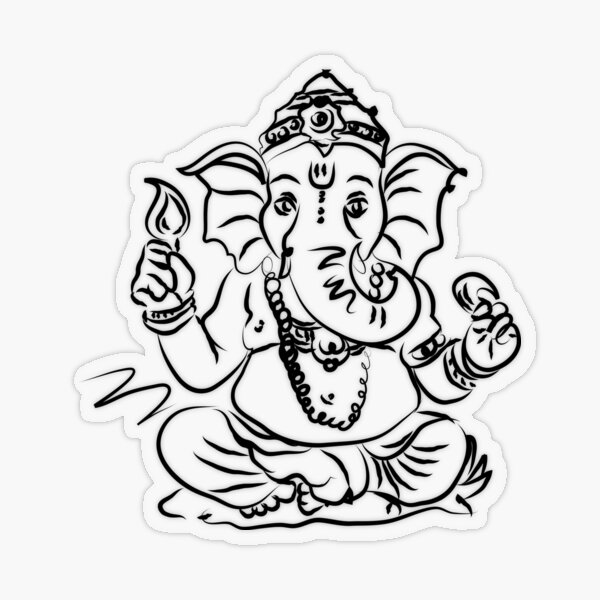Lord Ganesha Line Art - Kids Portal For Parents | Ganesha tattoo, Ganesh  tattoo, Buddha tattoos