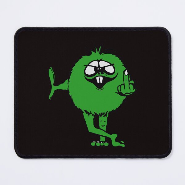 Item preview, Green Guy flips bird - 70s retro designed and sold by KELLYROSEBAU.