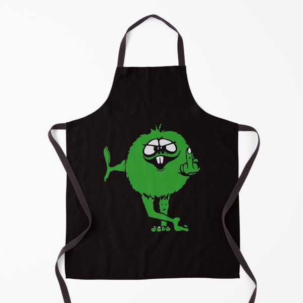 Item preview, Green Guy flips bird - 70s retro designed and sold by KELLYROSEBAU.