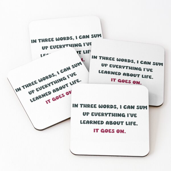 Item preview, Frost's Wisdom: Life Goes On designed and sold by wordartistry.