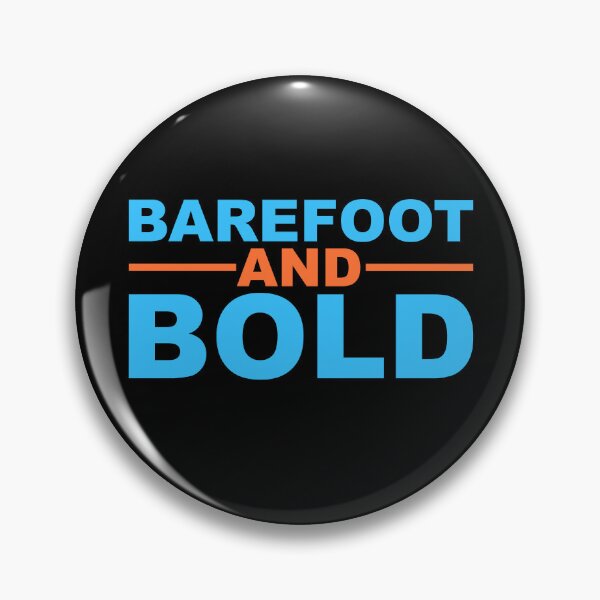 Artikelvorschau, Barfuß und mutig (blau) entworfen und verkauft von FootprintDesign.