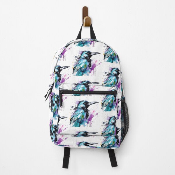 Item preview, butcherbird, colorful bird illustration designed and sold by Niktarka.