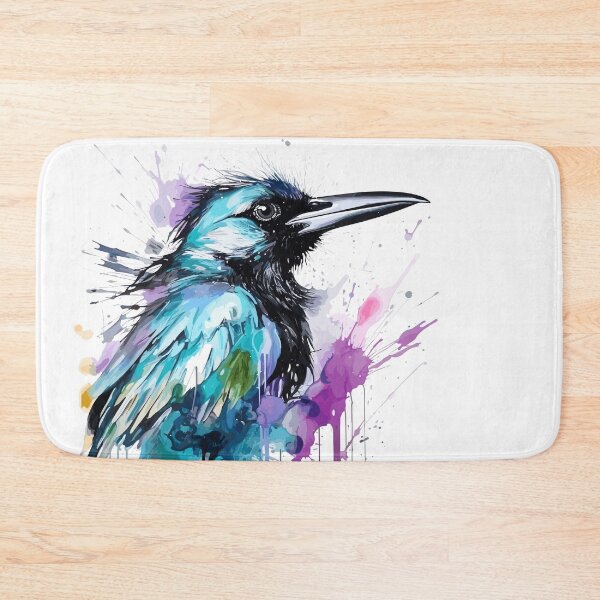 Item preview, butcherbird, colorful bird illustration designed and sold by Niktarka.