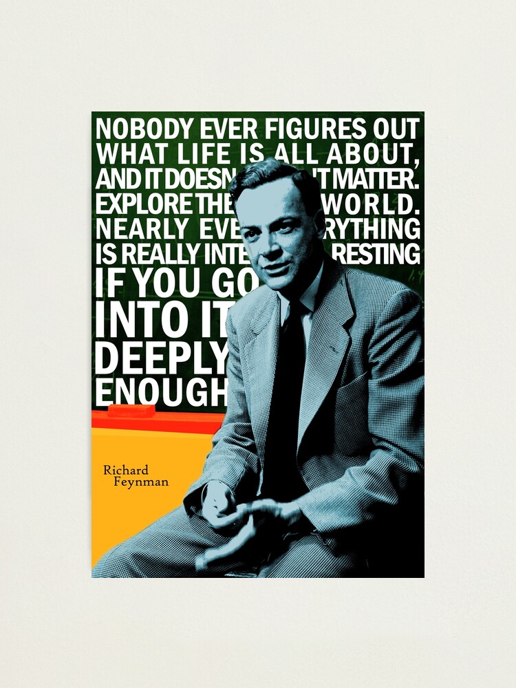 Alternate view of Richard Feynman Photographic Print