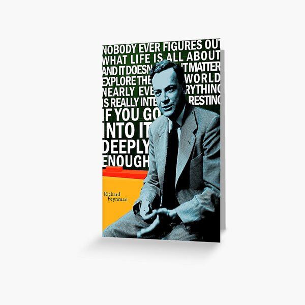 Richard Feynman Greeting Card