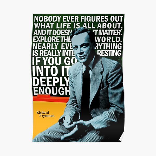 Richard Feynman Poster