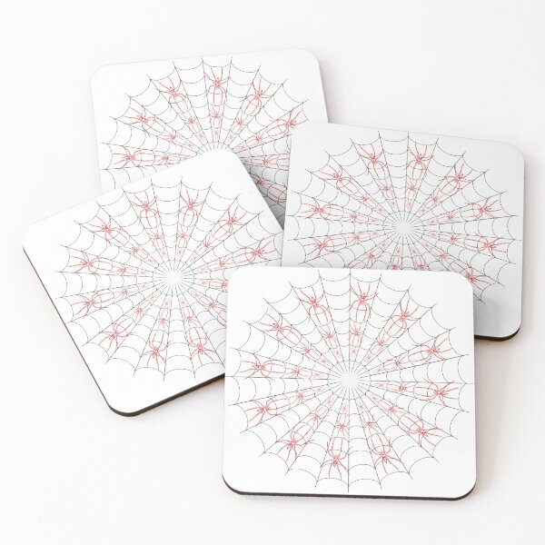 Item preview, Spiderweb for Welcome Halloween granate red color designed and sold by ariverde.