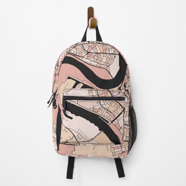 Item preview, Dusseldorf Map Pattern in Soft Pink Pastels designed and sold by PatternMaps.
