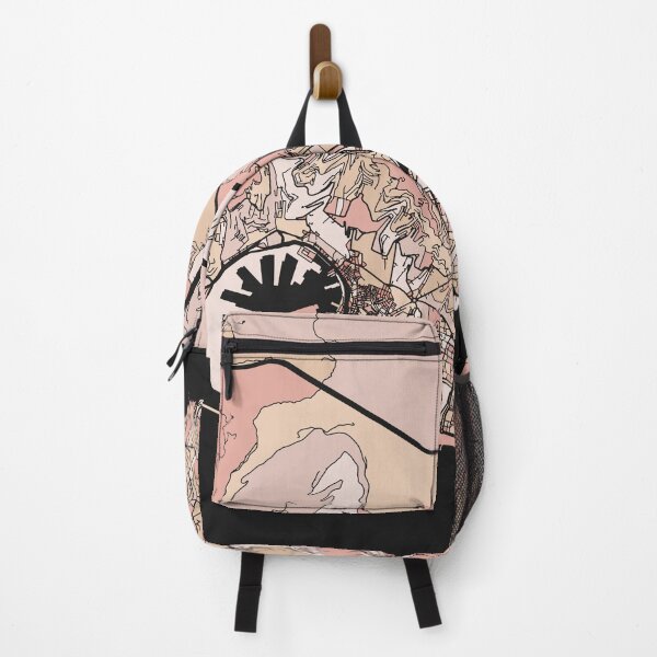 Item preview, Genoa Map Pattern in Soft Pink Pastels designed and sold by PatternMaps.