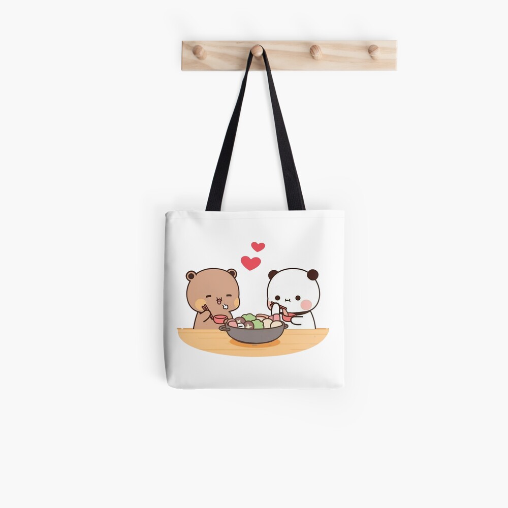 Happy birthday PANDA BEAR bubu and dudu love trend Tote Bag