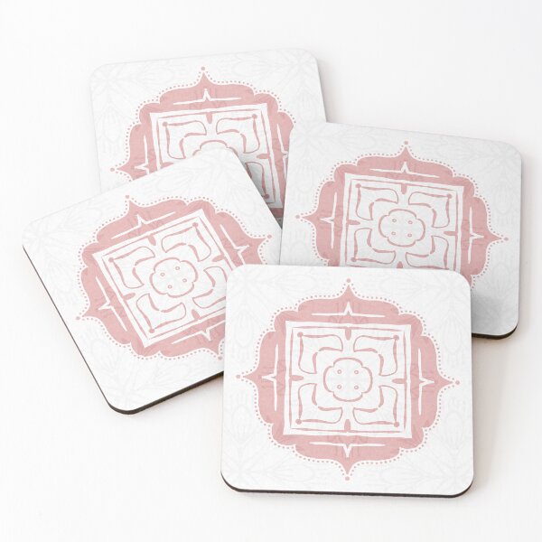 Item preview, Lotus Medallion - Snow + Rose designed and sold by Irene Estelle.