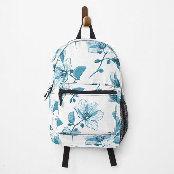Item preview, Transparent tropical Bauhinia watercolor flowers. Translucent Orchid tree branches. Exotic blue Magnolia flower. Xray flowers designed and sold by likapix.