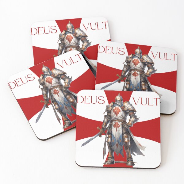 Item preview, Deus Vult Crusader Medieval Knight designed and sold by AgeOfHeroes.