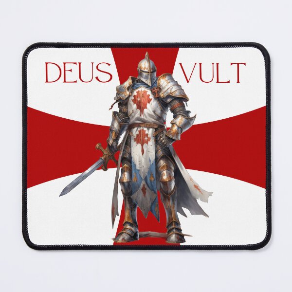 Item preview, Deus Vult Crusader Medieval Knight designed and sold by AgeOfHeroes.
