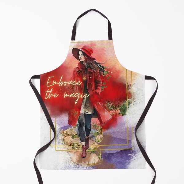 Item preview, Modern Autumn Witch - Watercolor Graphic Design designed and sold by Lunardreams54.