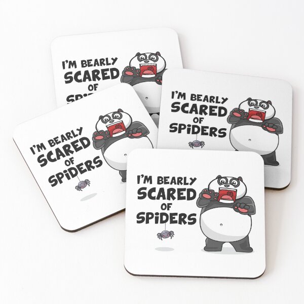 Item preview, Bearly scared of spiders (on light colors) designed and sold by messy-nessie.