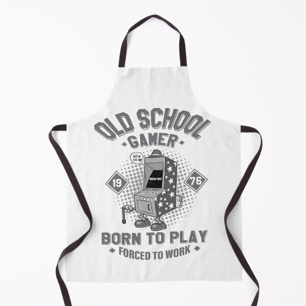 Item preview, Funny Old School Gamer Born To Play Forced To Work  designed and sold by YAHIA-14.