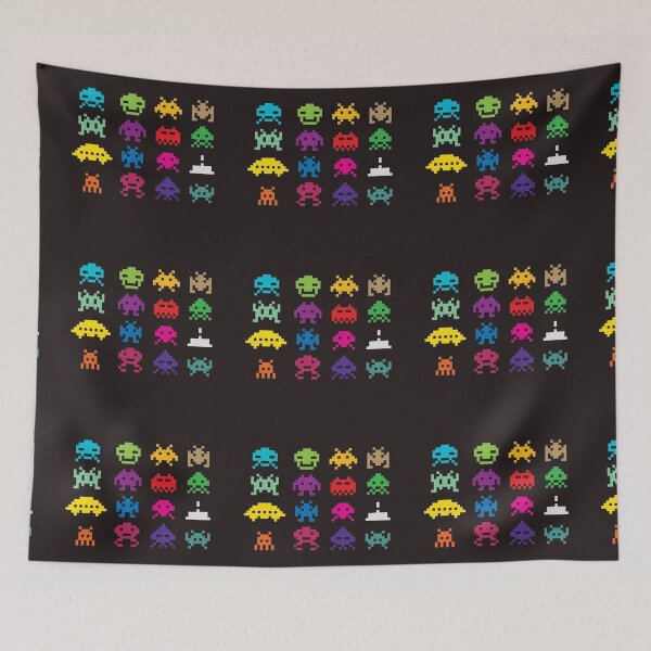 Item preview,  8 Bit Aliens Retro Gamer Design designed and sold by DukeGroovy.