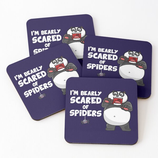 Item preview, Bearly scared of spiders (on dark colors) designed and sold by messy-nessie.