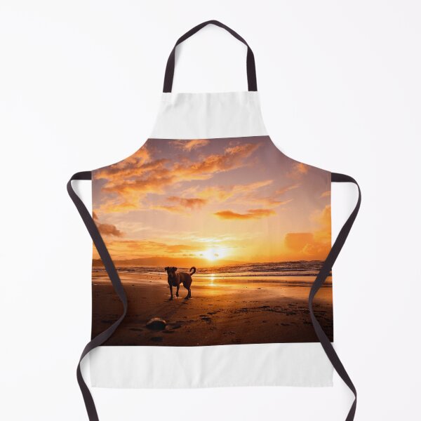 Item preview, Beach sunset, dog silhouette, amazing landscape, nature photography. designed and sold by AylaHarbich.