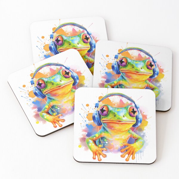 Item preview, Funny Frog listening to music designed and sold by PrzemekJAS.