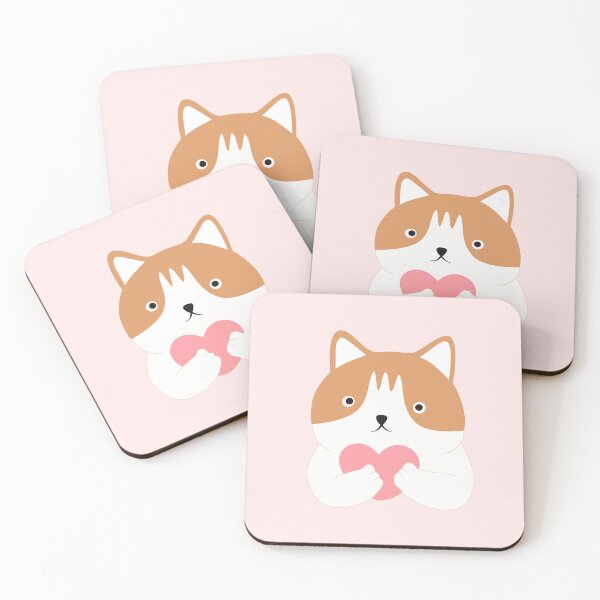 Item preview, Brown cat hug the heart designed and sold by Beerich888.