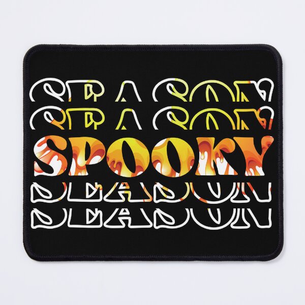 Item preview, Spooky Season Texts With Scary Orange Halloween Background designed and sold by my-green-gecko.