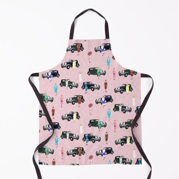 Item preview, Flappers and Vintage Cars Pink designed and sold by Clara Benson.