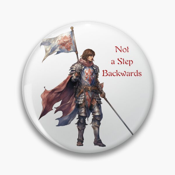Item preview, Not a Step Backwards Crusader Medieval Knight designed and sold by AgeOfHeroes.