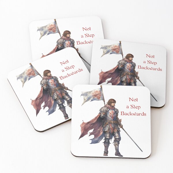 Item preview, Not a Step Backwards Crusader Medieval Knight designed and sold by AgeOfHeroes.