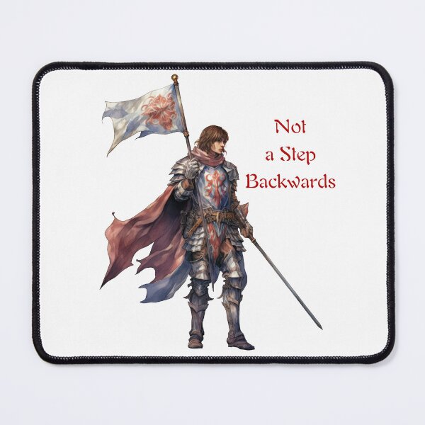 Item preview, Not a Step Backwards Crusader Medieval Knight designed and sold by AgeOfHeroes.