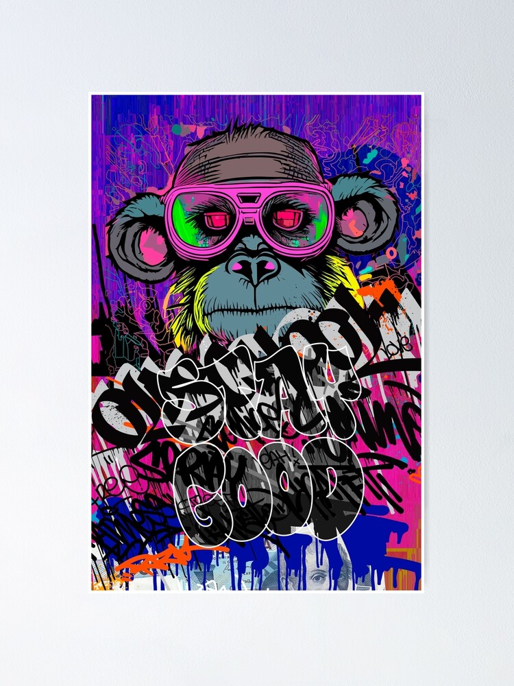 Cyberpunk Monkey Graffiti II