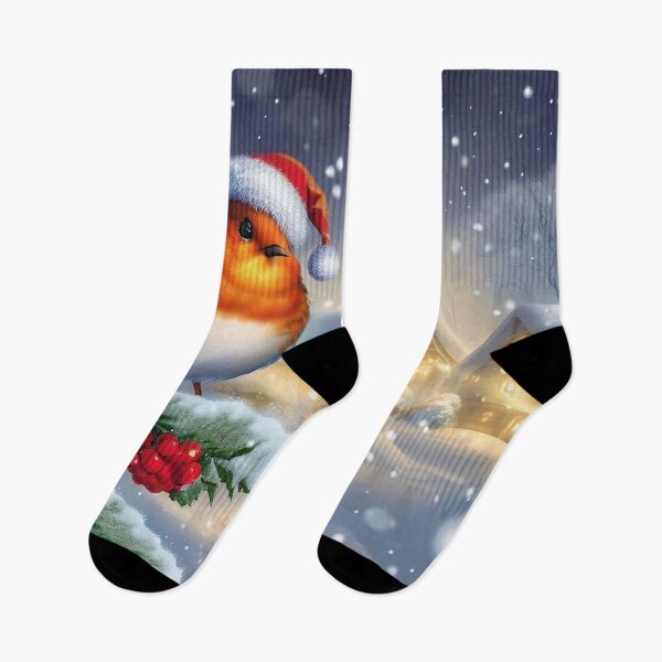 Item preview, Cautivadora escena navideña: Robin Redbreast en Winter Wonderland 5 designed and sold by The Digital Compass.