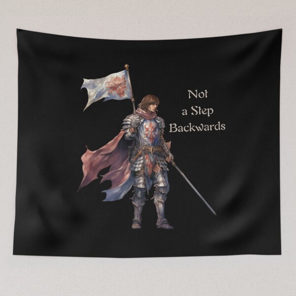 Item preview, Not a Step Backwards Crusader Medieval Knight designed and sold by AgeOfHeroes.