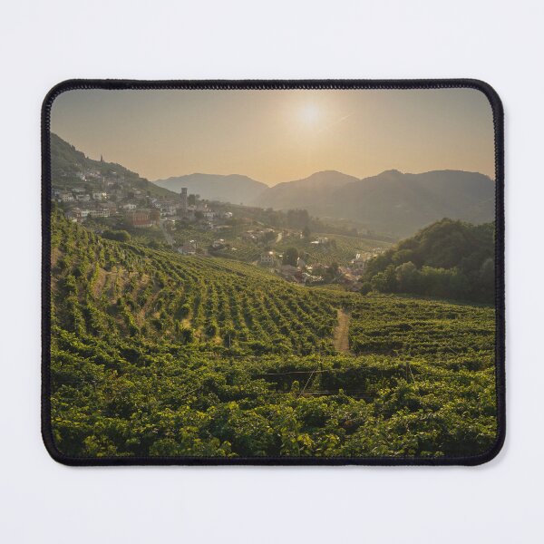Item preview, Vineyards and Santo Stefano village in Prosecco hills. Valdobbiadene, Italy designed and sold by Stefano Orazzini.