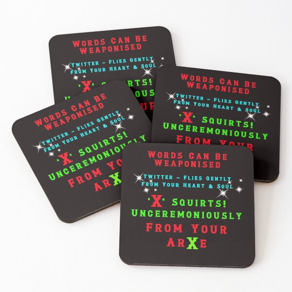 Item preview, Words Can Be Weaponised - Twitter - X designed and sold by alien almanac.