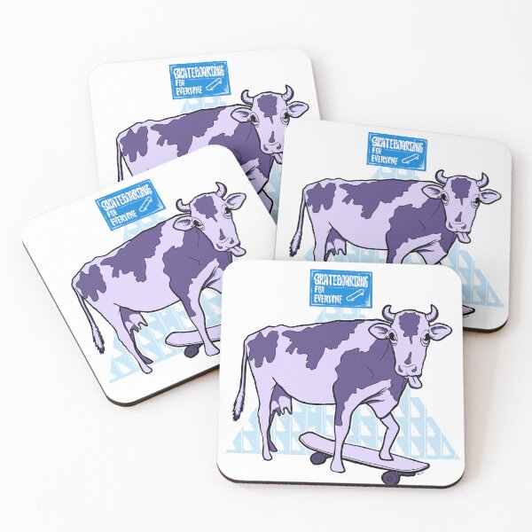 Item preview, Cow - Skateboarding for everyone designed and sold by motylanoga.