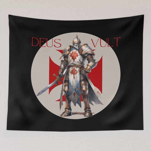 Item preview, Deus Vult Crusader Medieval Knight designed and sold by AgeOfHeroes.