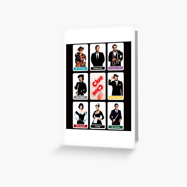 Item preview, Clue (1985) - Suspect Cards designed and sold by DONNANDREWS.
