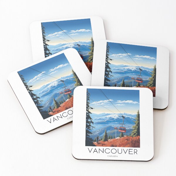 Item preview, A Pop Art Travel Print of Vancouver - Canada  designed and sold by StudioRedKoala.