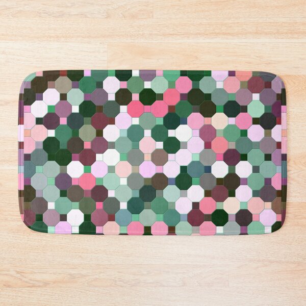 Item preview, Abstract Green, Pink, Purple and White Octagons designed and sold by KaSaPo.