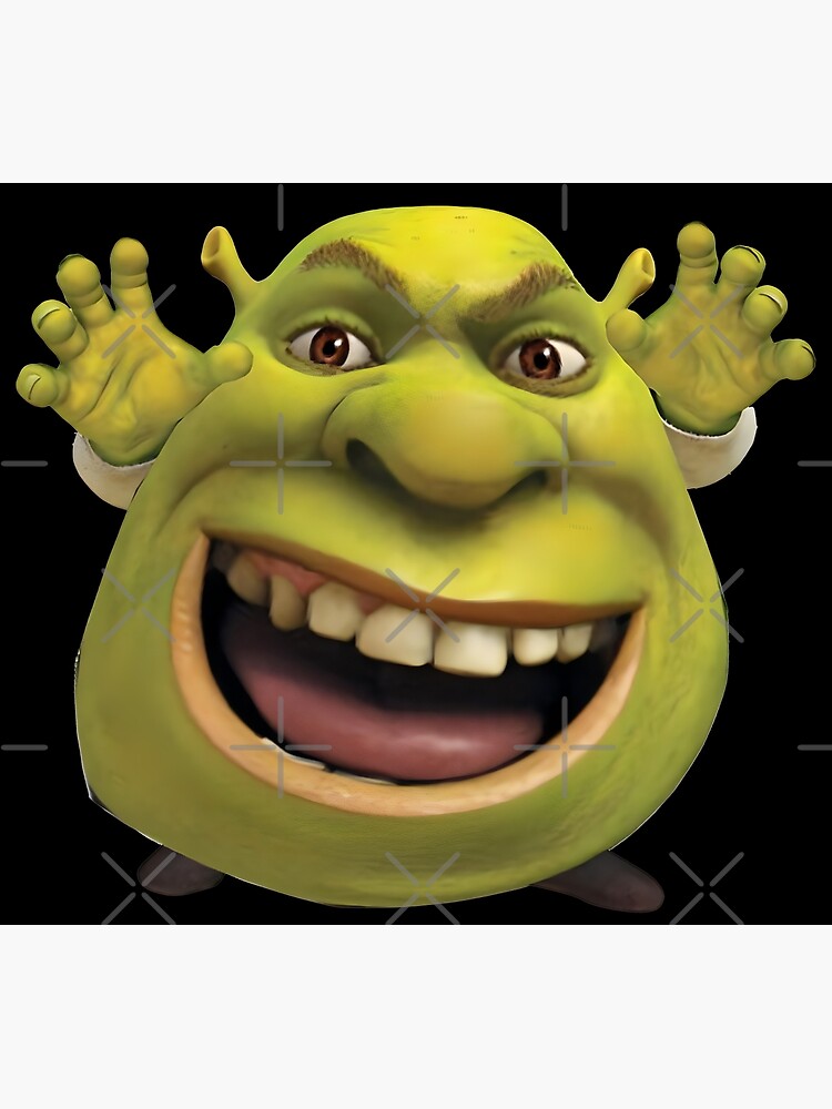 Shrek face meme Art Board Print for Sale by calamity02